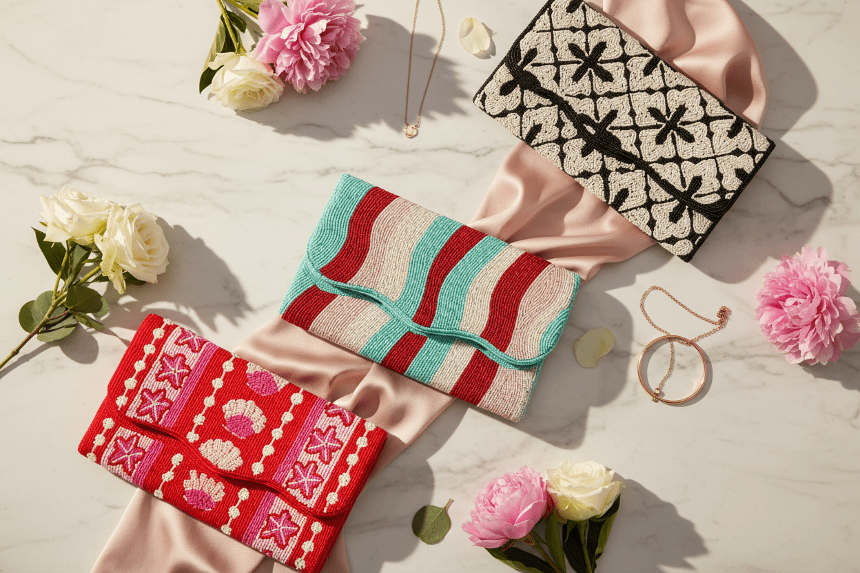 JOYCO Embroidered Clutch Bags Collection image