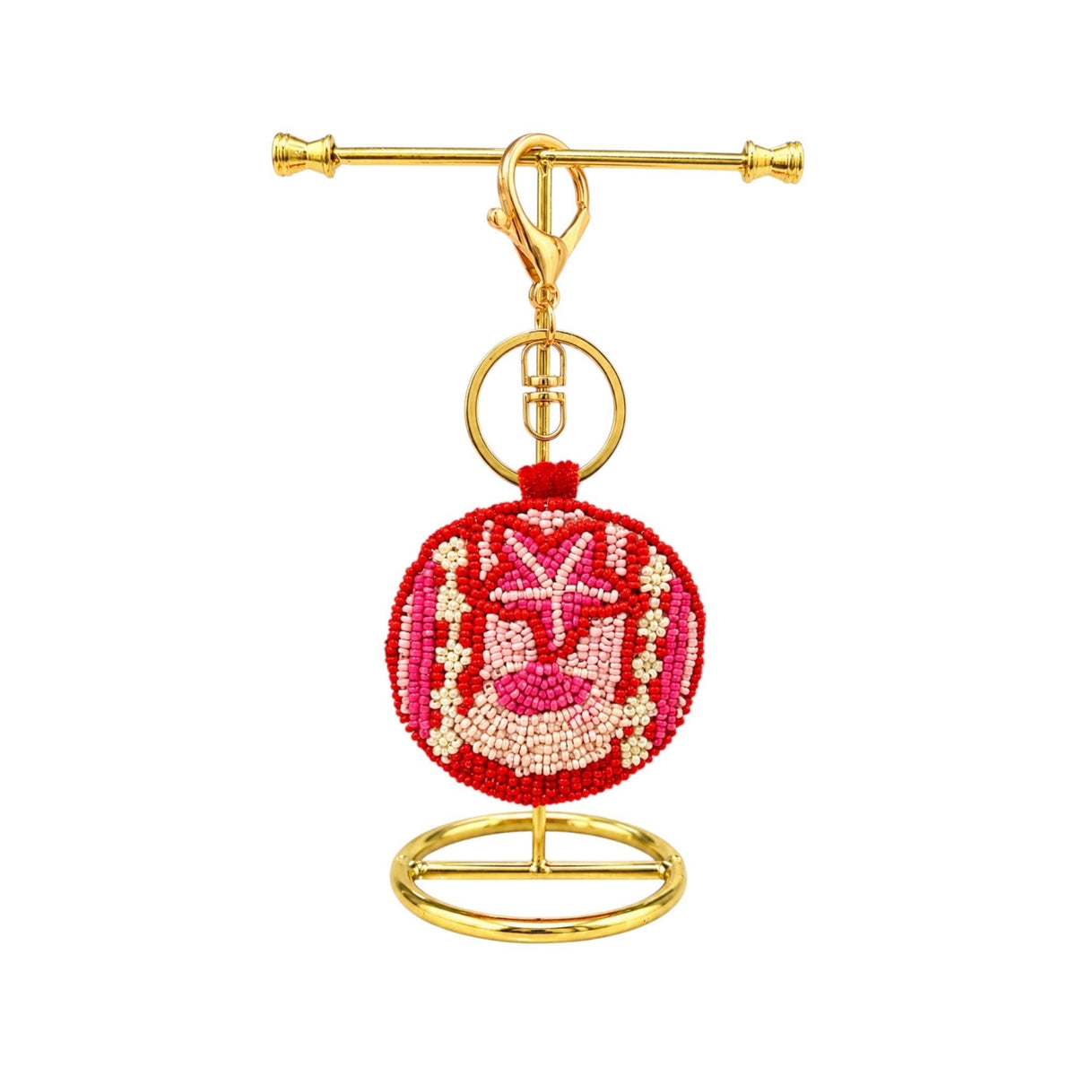 Coral Royale Embroidered Keychain – Image 2 | JOYCO
