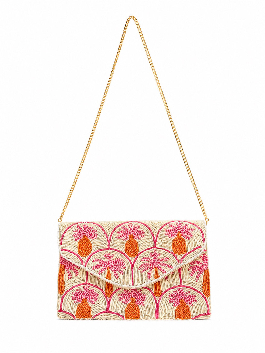 Palm Candy Embroidered Clutch