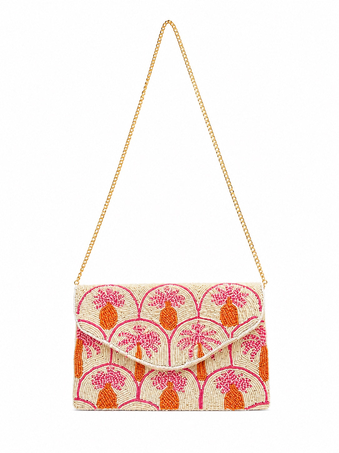 Palm Candy Embroidered Clutch