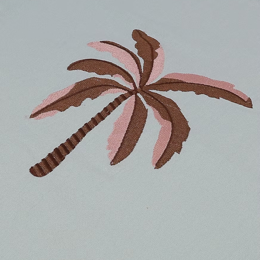 Palm Embroidery Tote Bag – Image 2 | JOYCO