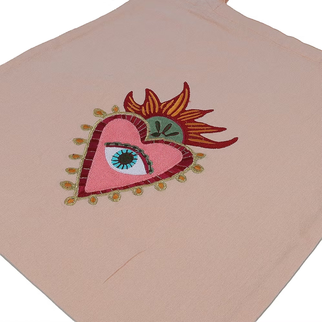 Corazon Embroidery Tote Bag – Image 2 | JOYCO