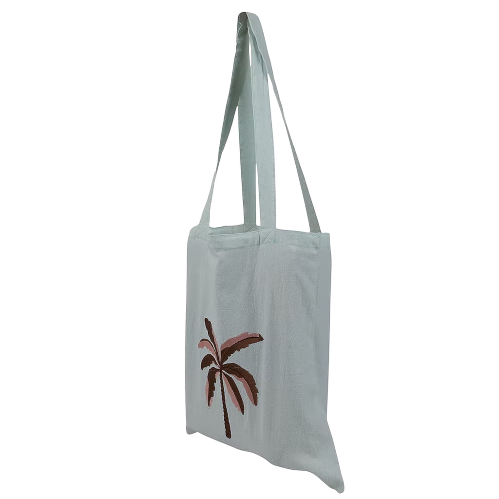 Palm Embroidery Tote Bag – Image 3 | JOYCO