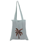 Palm Embroidery Tote Bag