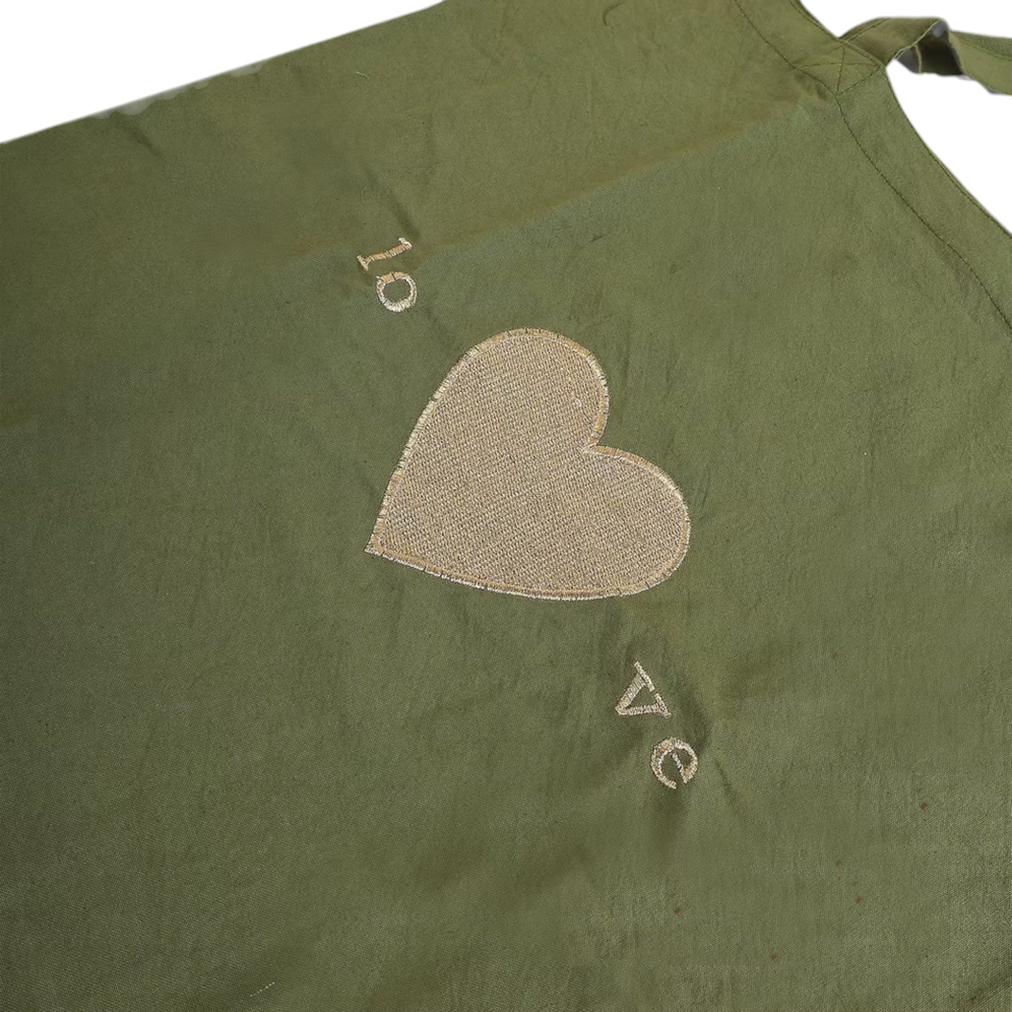 Green Heart Embroidery Tote Bag – Image 3 | JOYCO