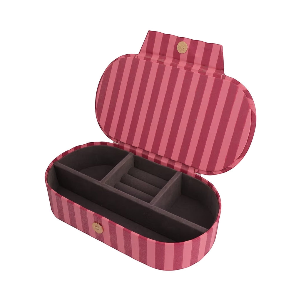 Striped Oval Jewellery Box – Image 2 | JOYCO
