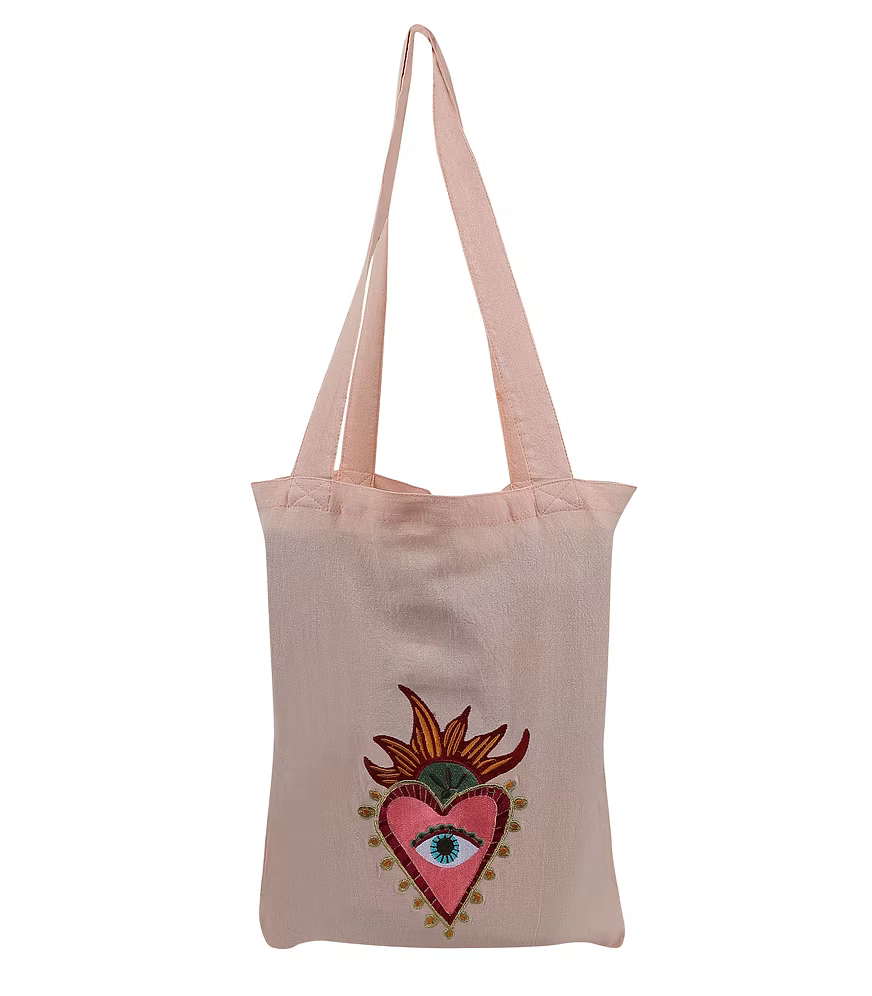 Corazon Embroidery Tote Bag