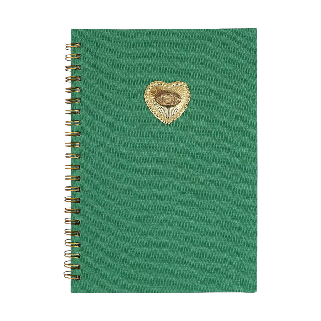 Corazon Charm Green Journal – Front View | JOYCO