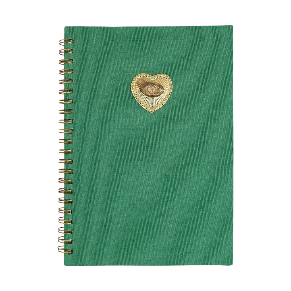 Corazon Charm Green Journal – Front View | JOYCO