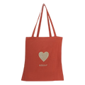 Heart Embroidery Tote Bag – Front View | JOYCO