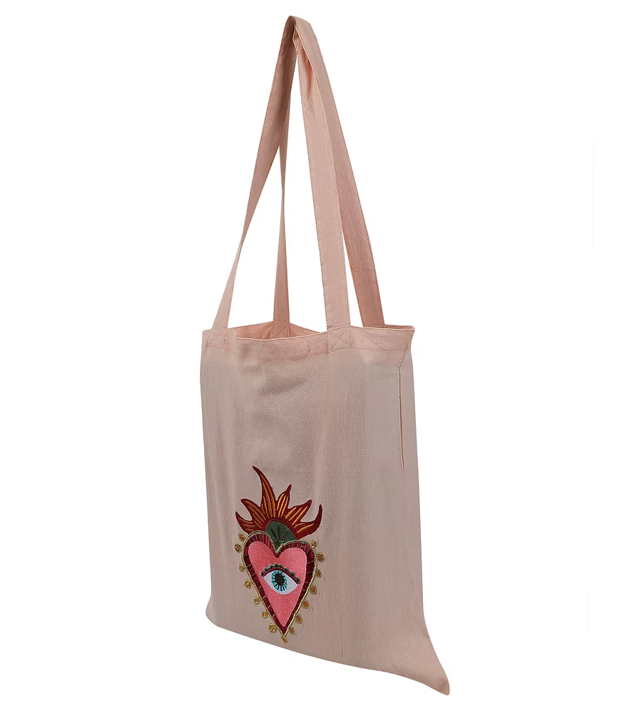 Corazon Embroidery Tote Bag