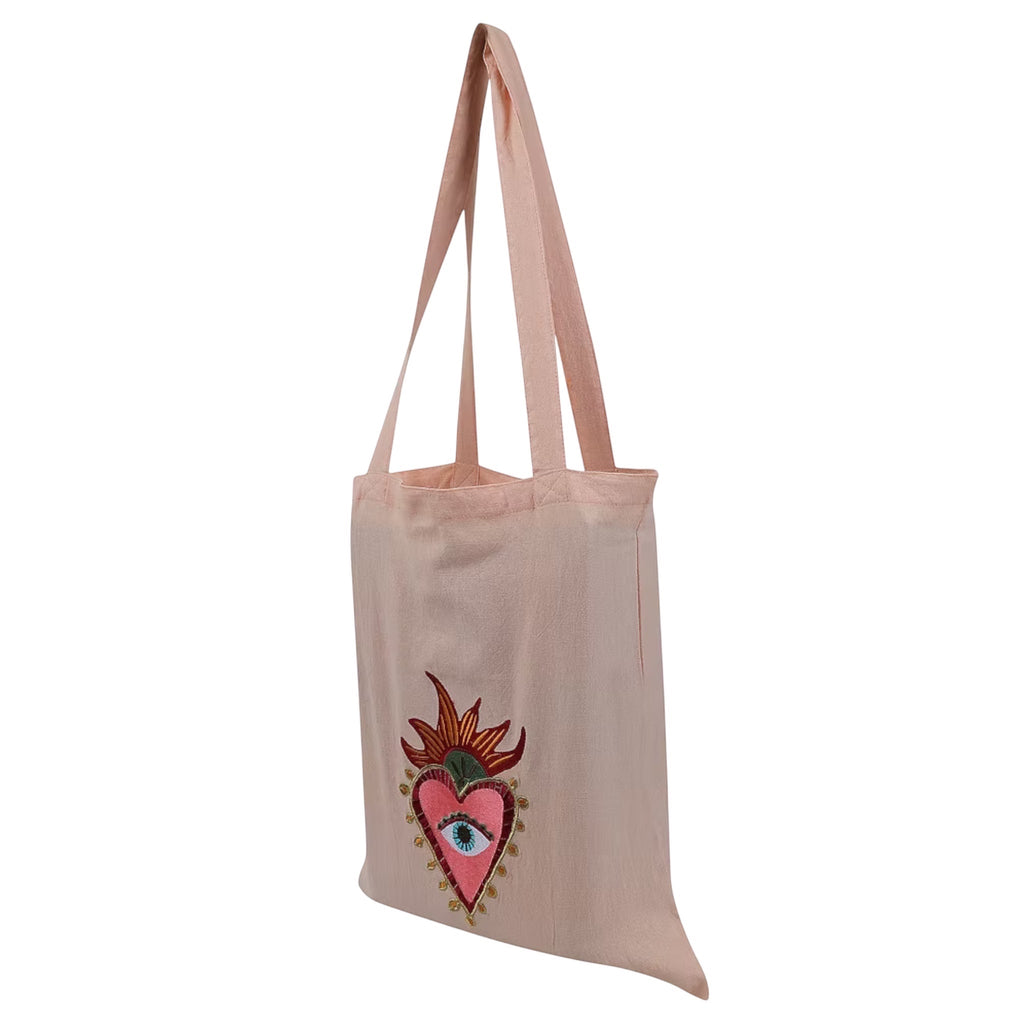 Corazon Embroidery Tote Bag – Image 3 | JOYCO