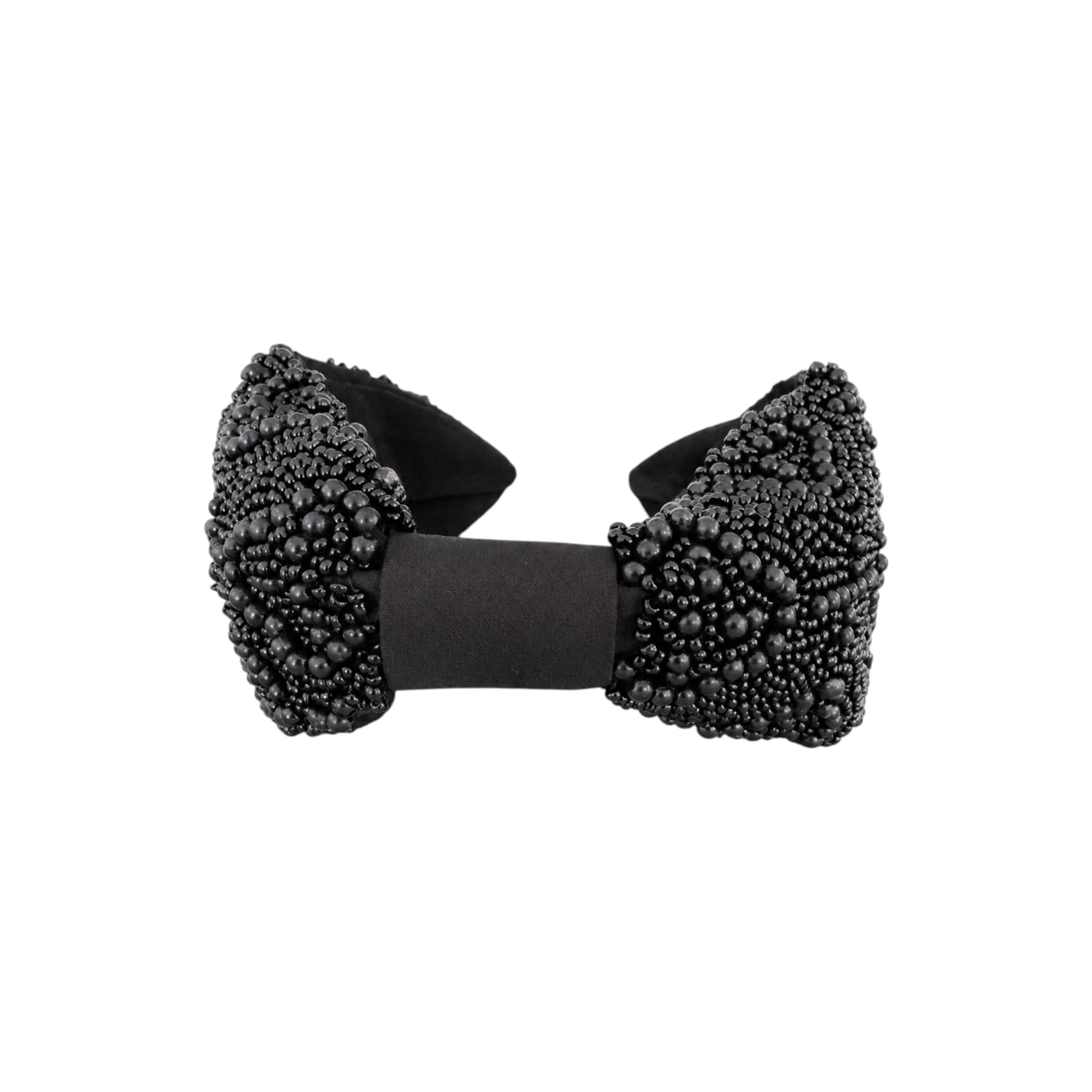 Black Orchid Embroidered Women Headband – Image 2 | JOYCO