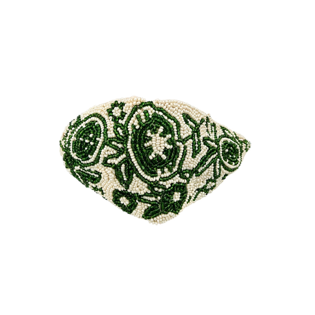 Emerald Green Embroidered Women Headband – Image 4 | JOYCO