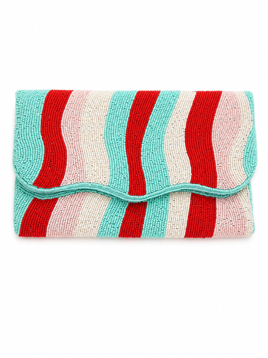Rainbow Embroidered Clutch