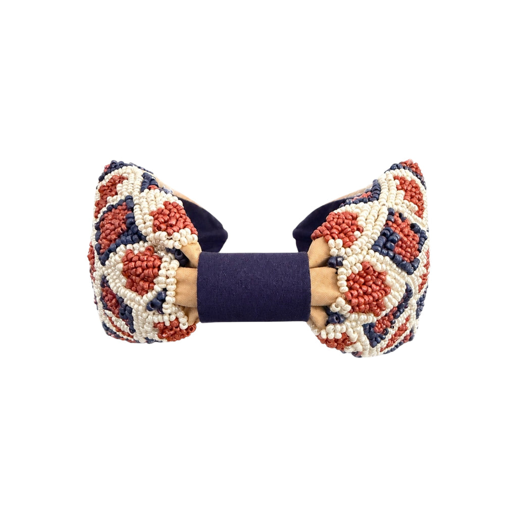 Golden Azure Embroidered Women Headband – Image 2 | JOYCO