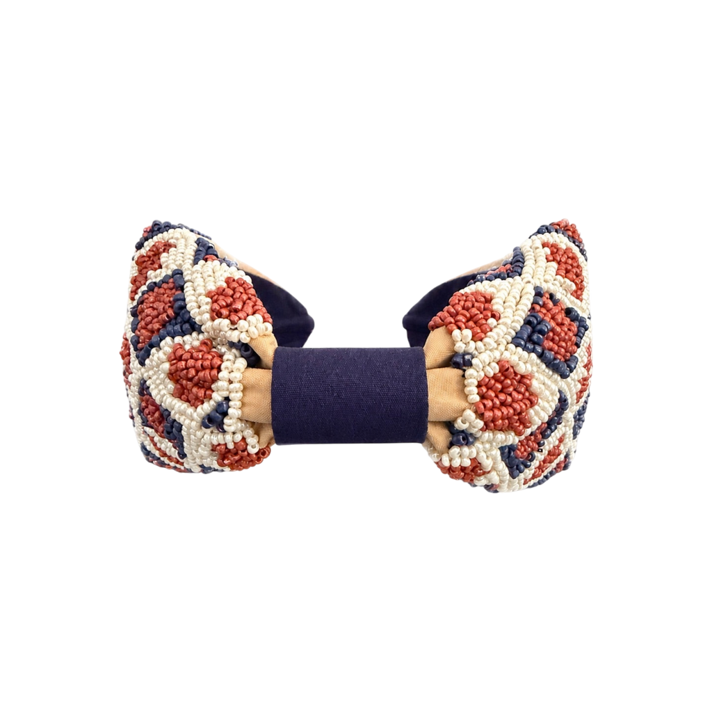 Golden Azure Embroidered Women Headband – Image 2 | JOYCO