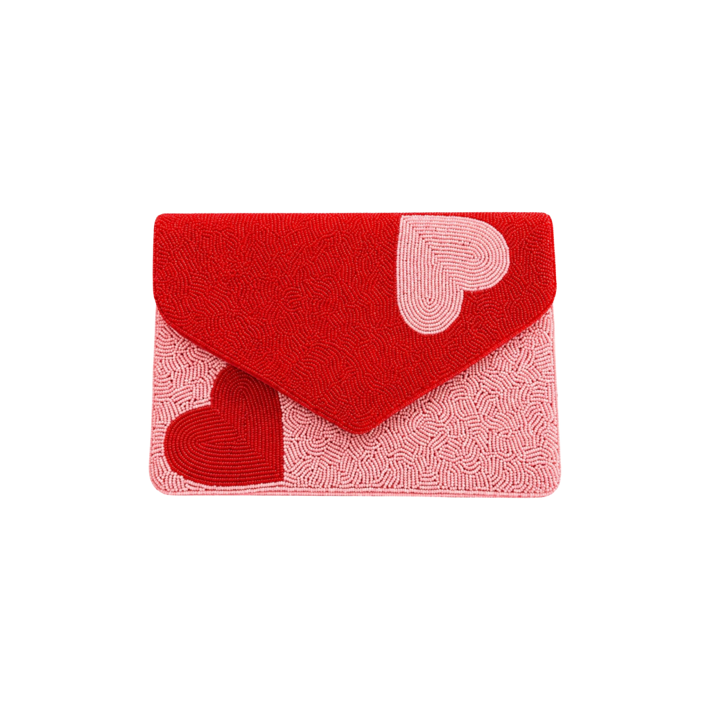 Minna Embroidered Clutch – Front View | JOYCO