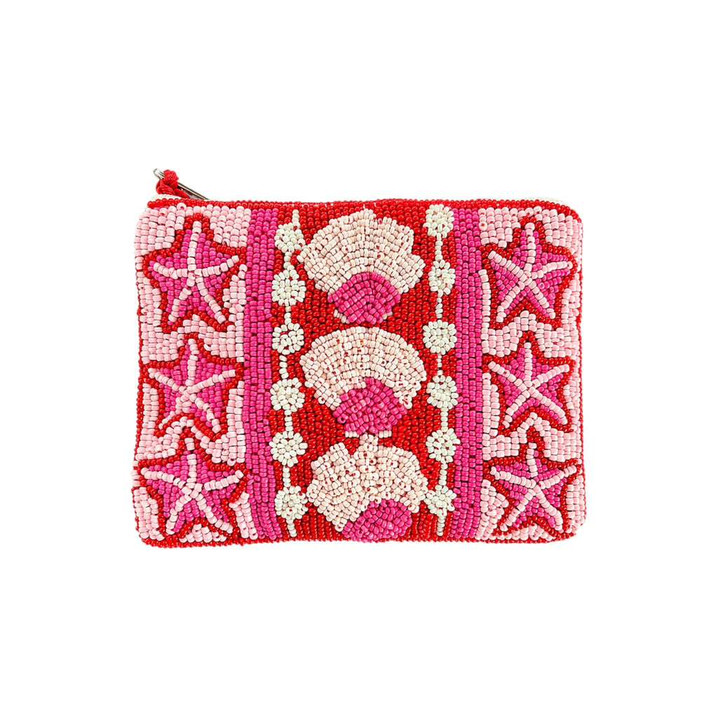 Coral Royale Embroidered Pouch – Image 2 | JOYCO