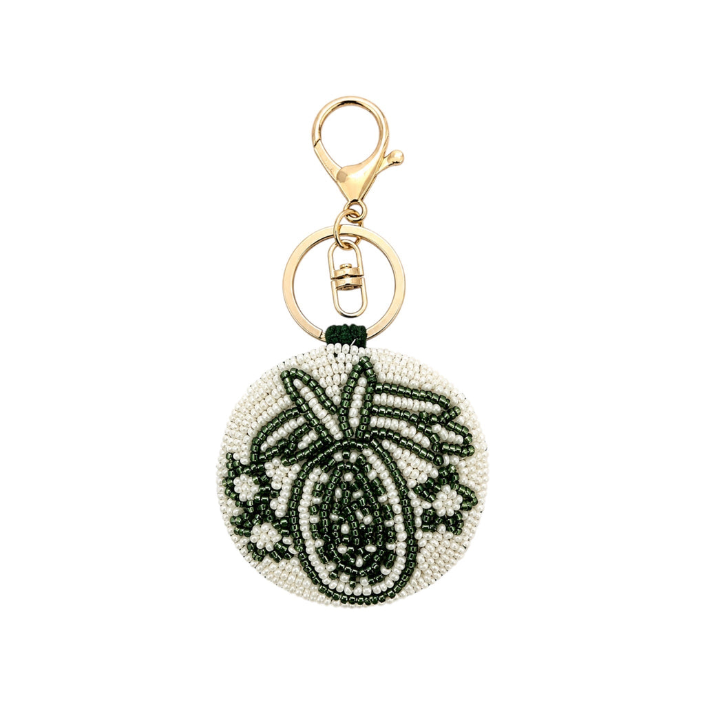Emerald Green Embroidered Keychain – Image 1 | JOYCO