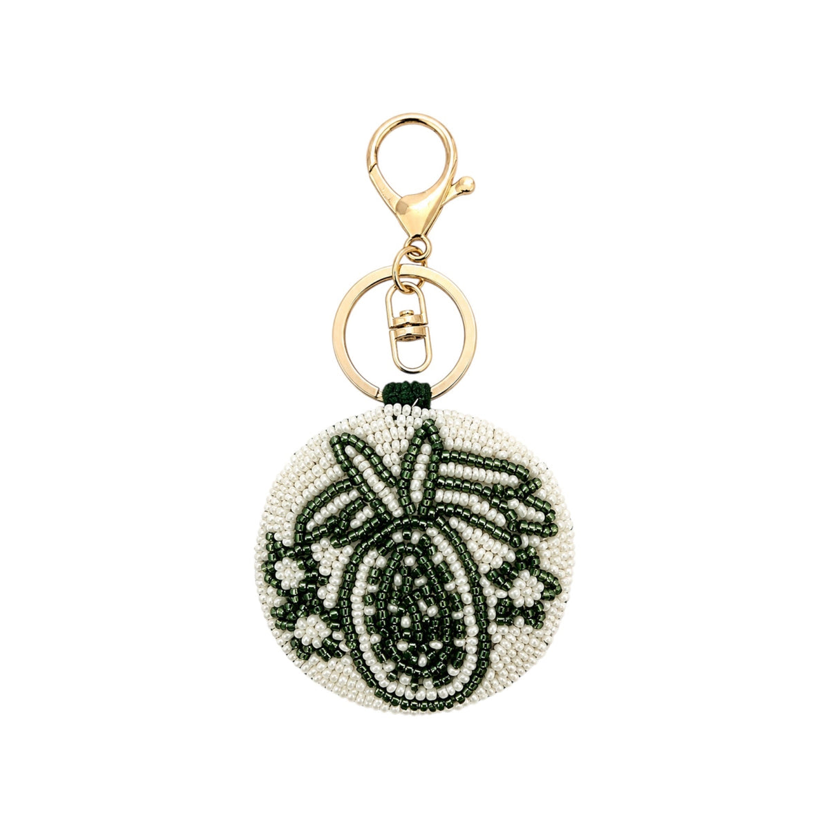 Emerald Green Embroidered Keychain – Image 1 | JOYCO