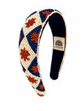 Golden Azure Embroidered Women Classic Headband