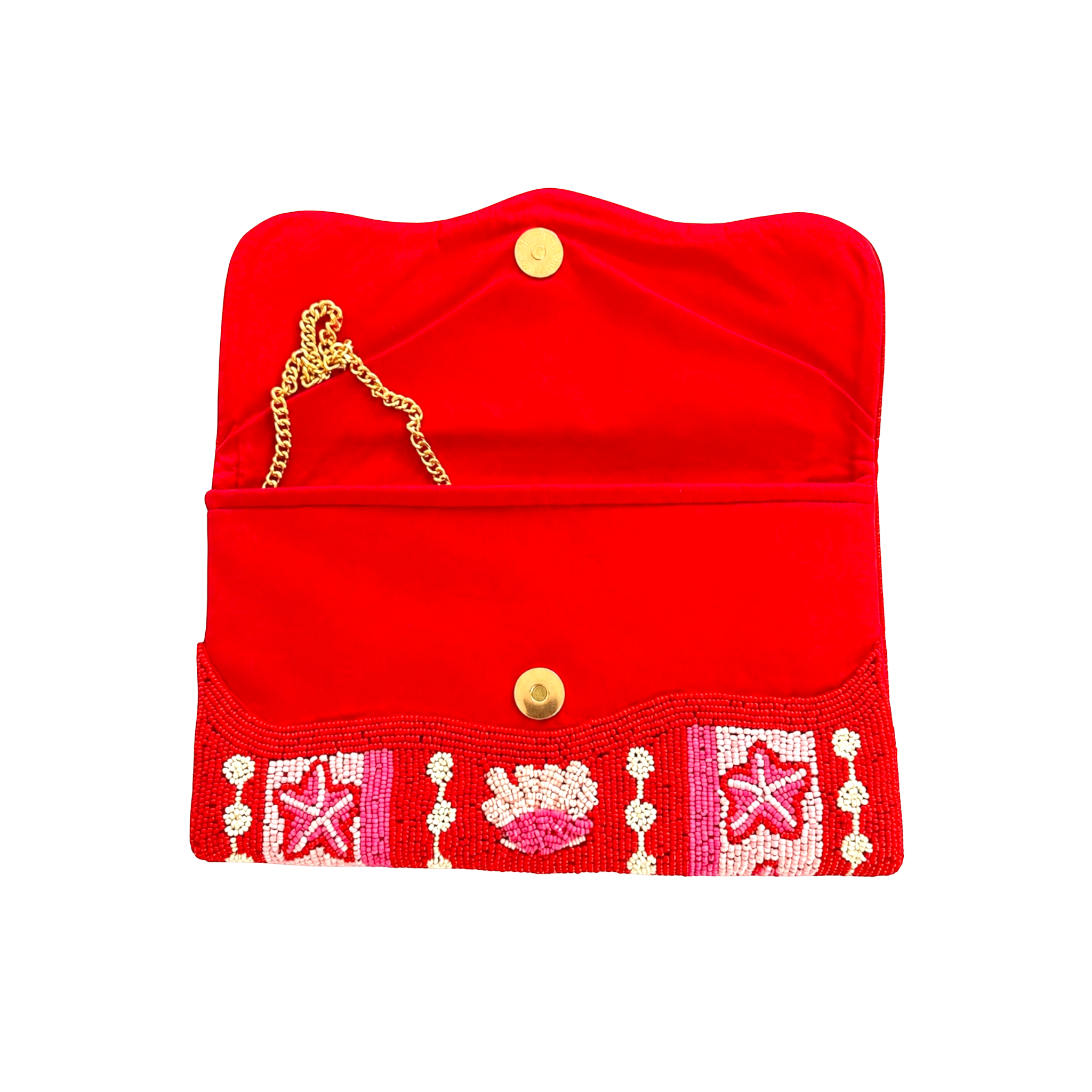 Coral Royale Embroidered Clutch – Image 3 | JOYCO