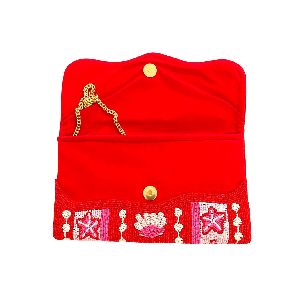 Coral Royale Embroidered Clutch – Image 3 | JOYCO