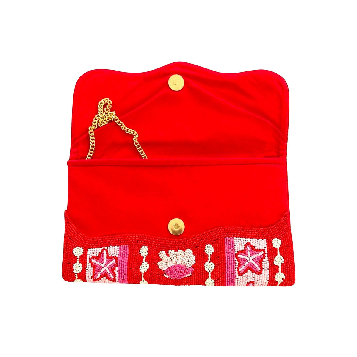 Coral Royale Embroidered Clutch – Image 3 | JOYCO