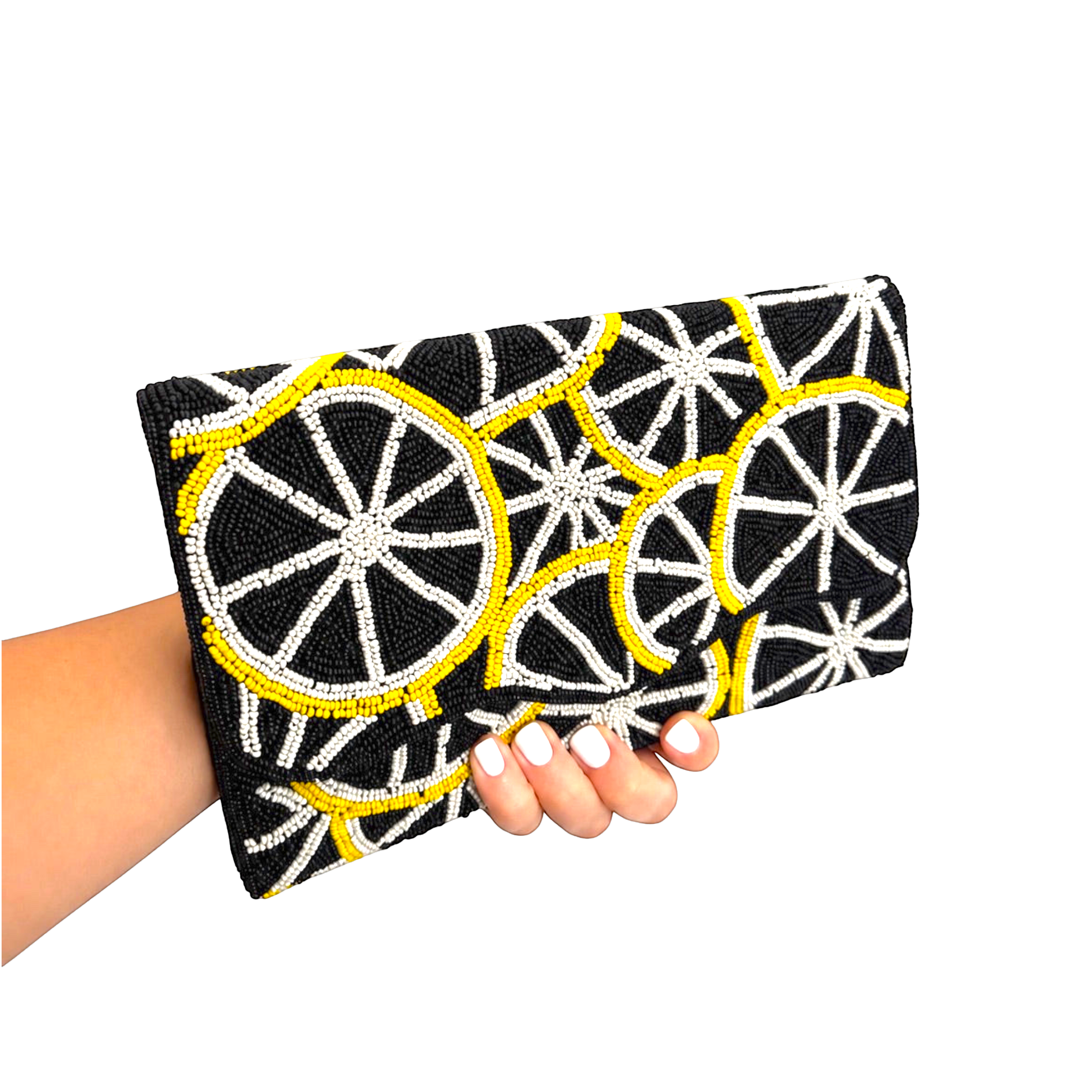Lemon Dolce Embroidered Clutch – Image 4 | JOYCO