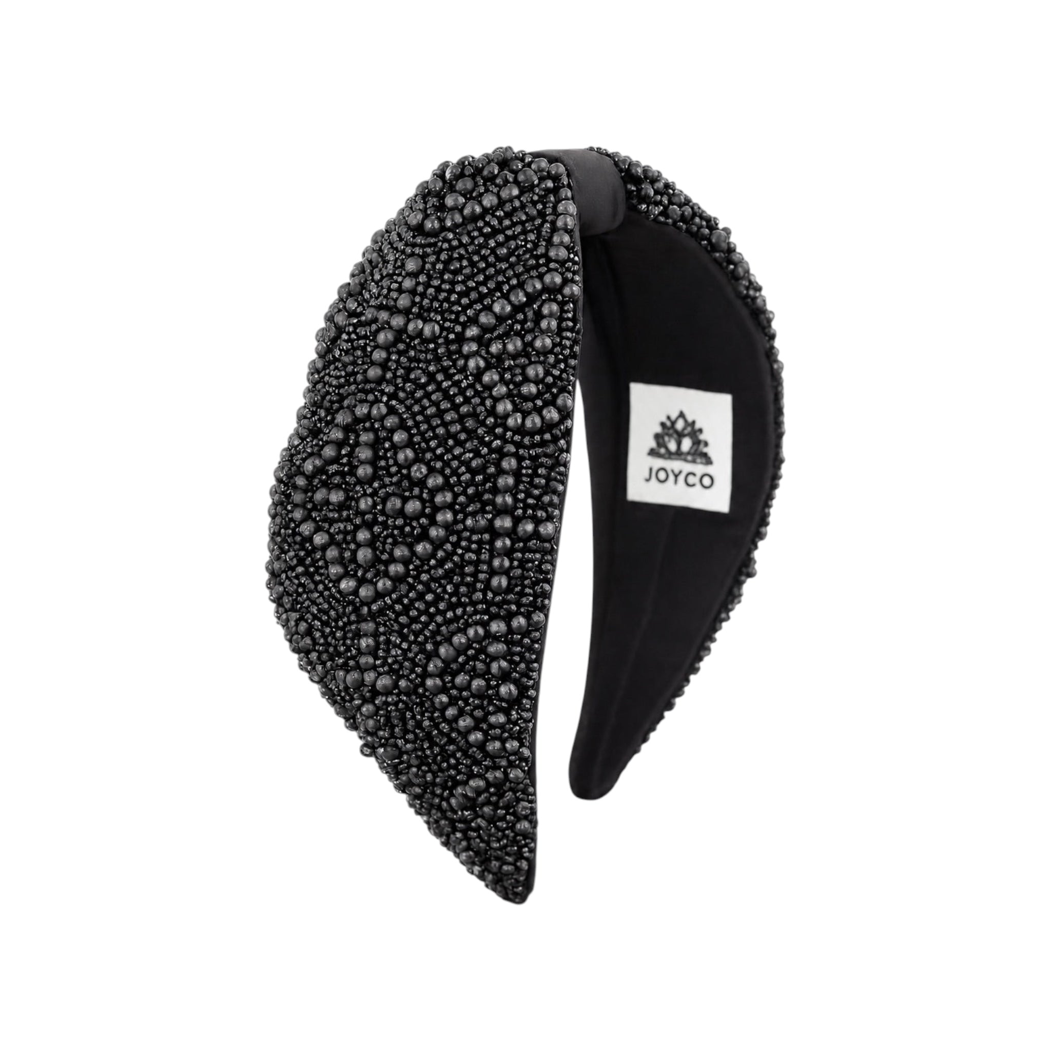 Black Orchid Embroidered Women Headband – Image 1 | JOYCO