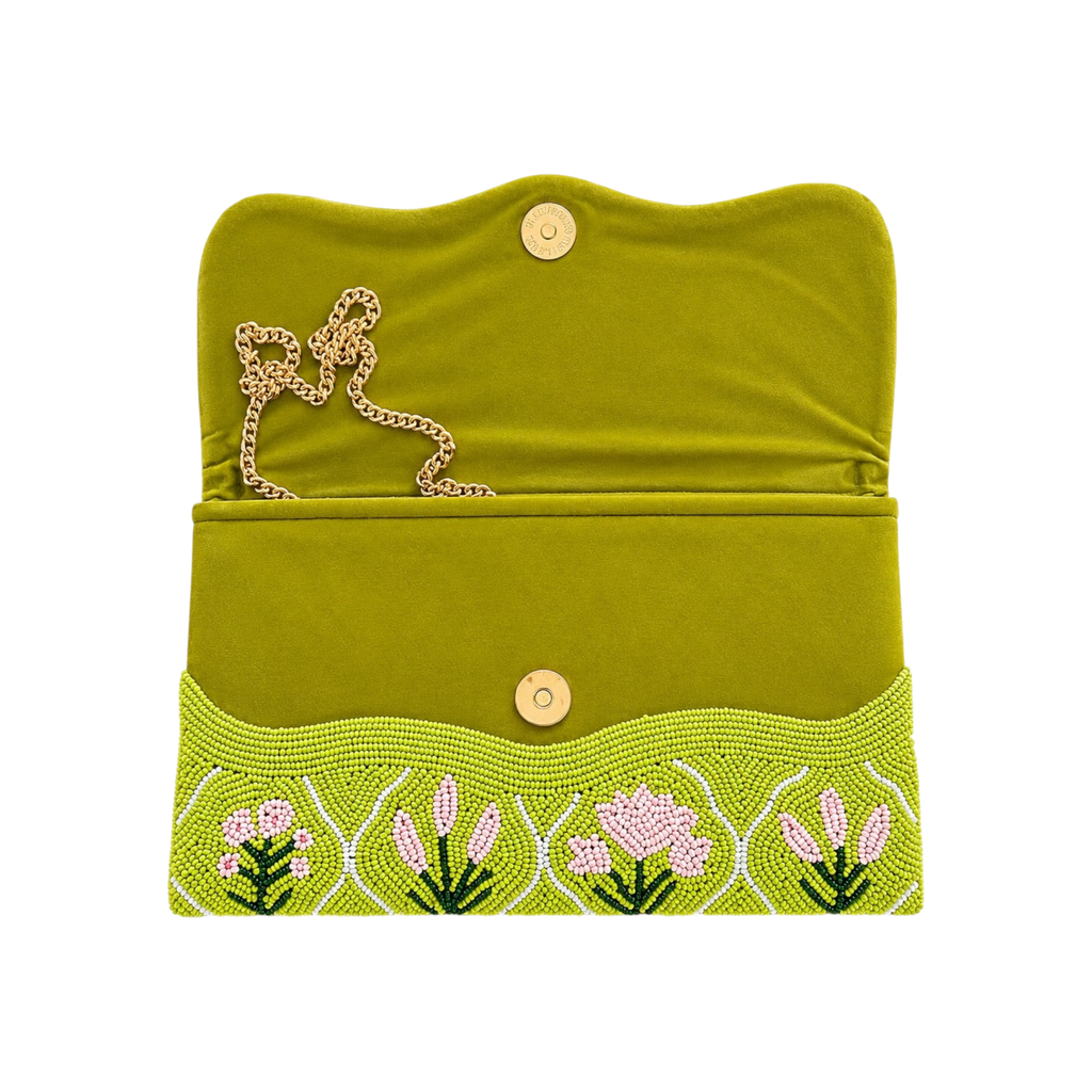 Verdant Muse Embroidered Clutch – Image 3 | JOYCO