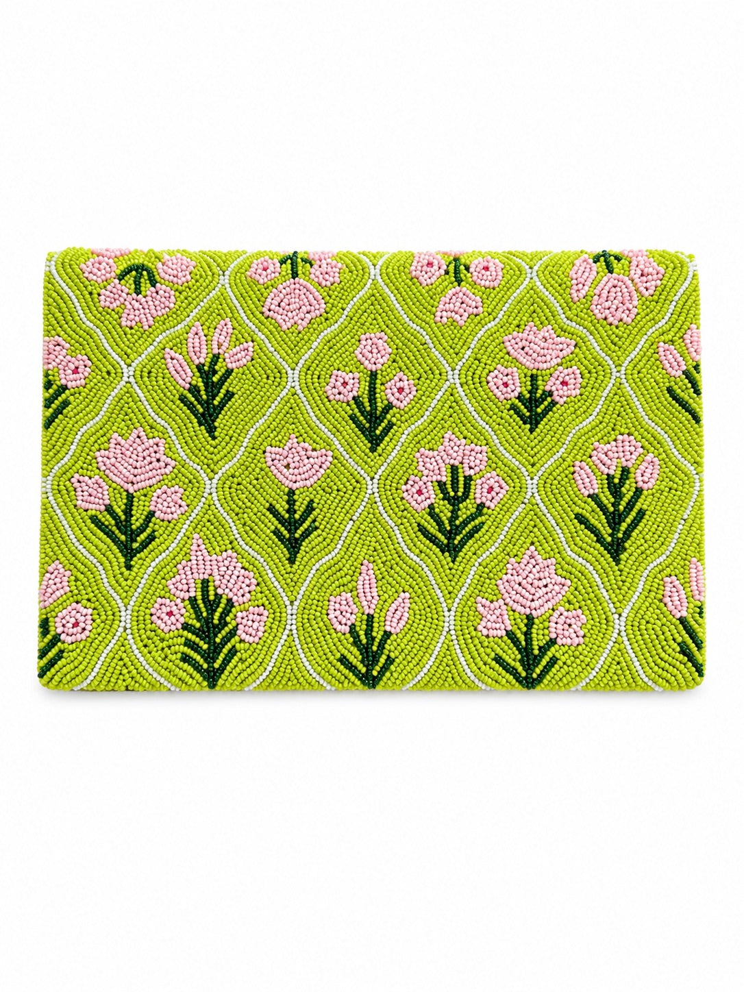Verdant Muse Embroidered Clutch