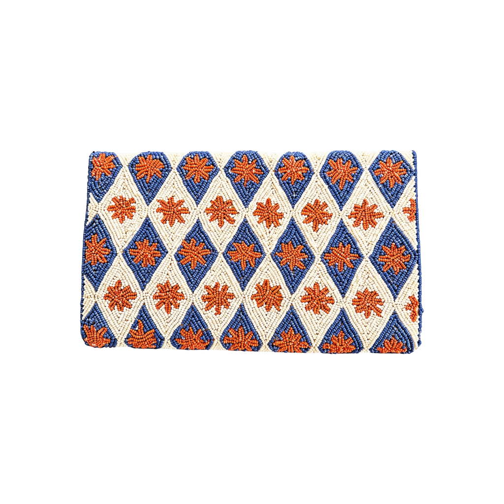 Golden Azure  Embroidered Clutch – Image 5 | JOYCO