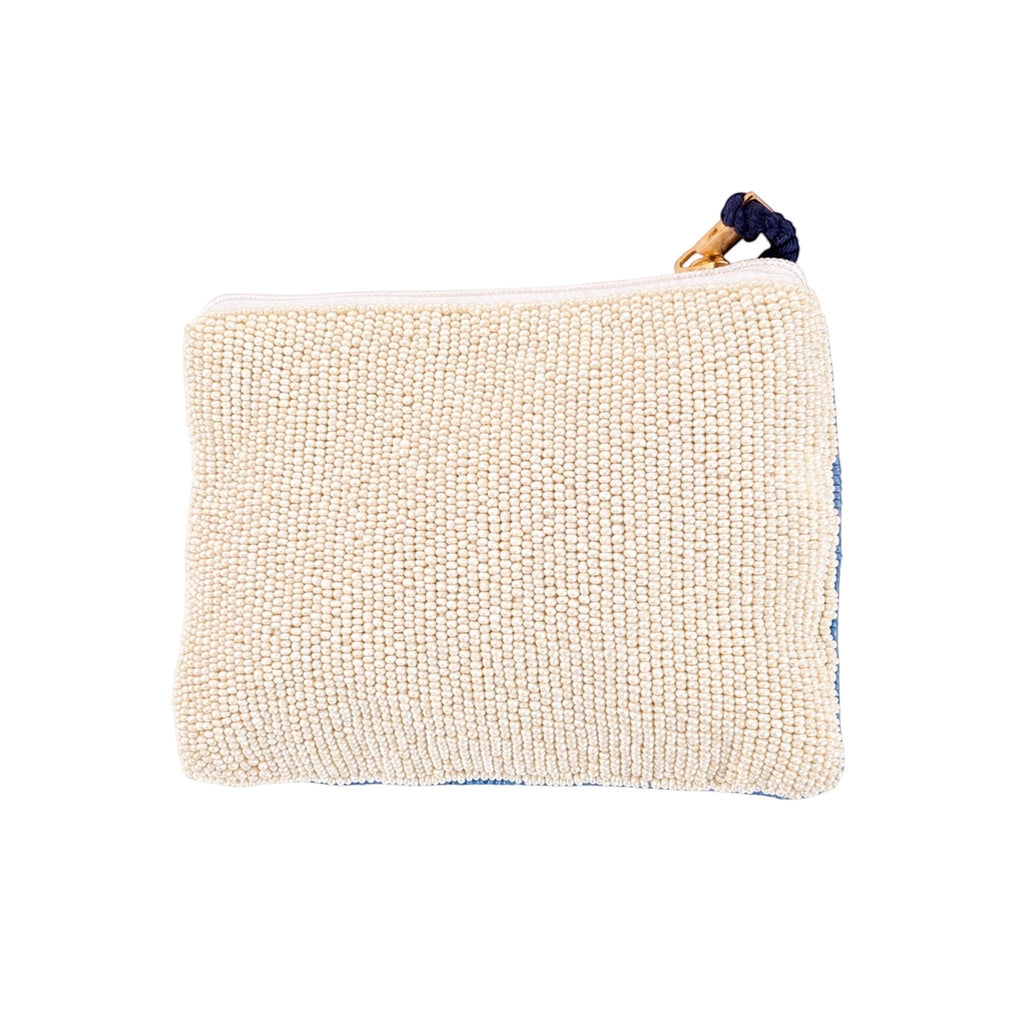 Peach Riviera Embroidered Pouch – Image 3 | JOYCO