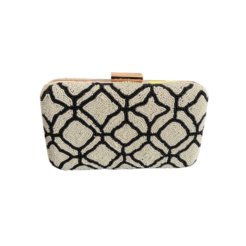 Maison Blanc Embroidered Box Clutch – Image 1 | JOYCO