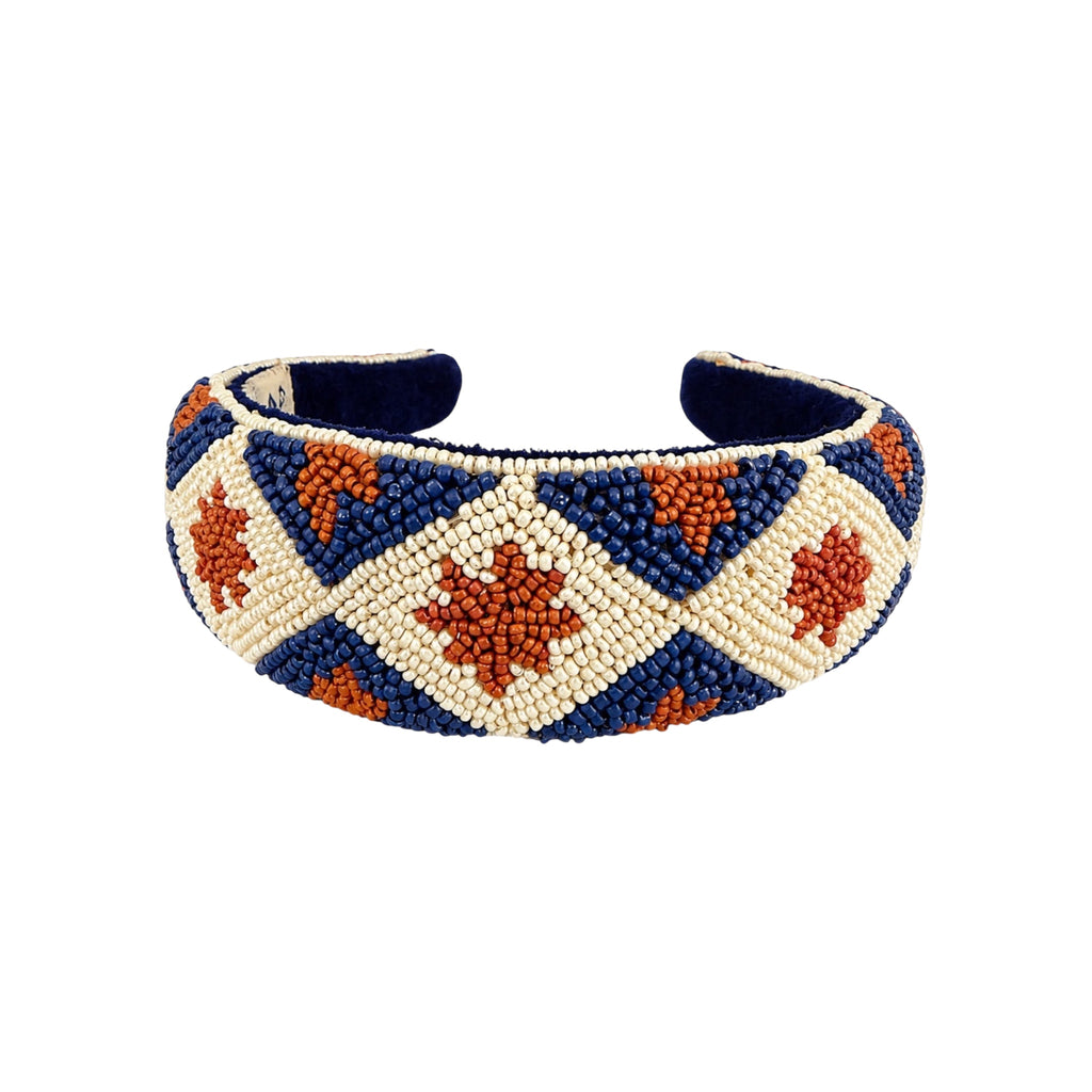 Golden Azure Embroidered Women Classic Headband – Image 4 | JOYCO
