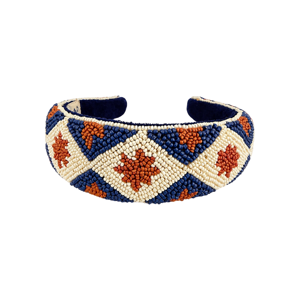 Golden Azure Embroidered Women Classic Headband – Image 4 | JOYCO