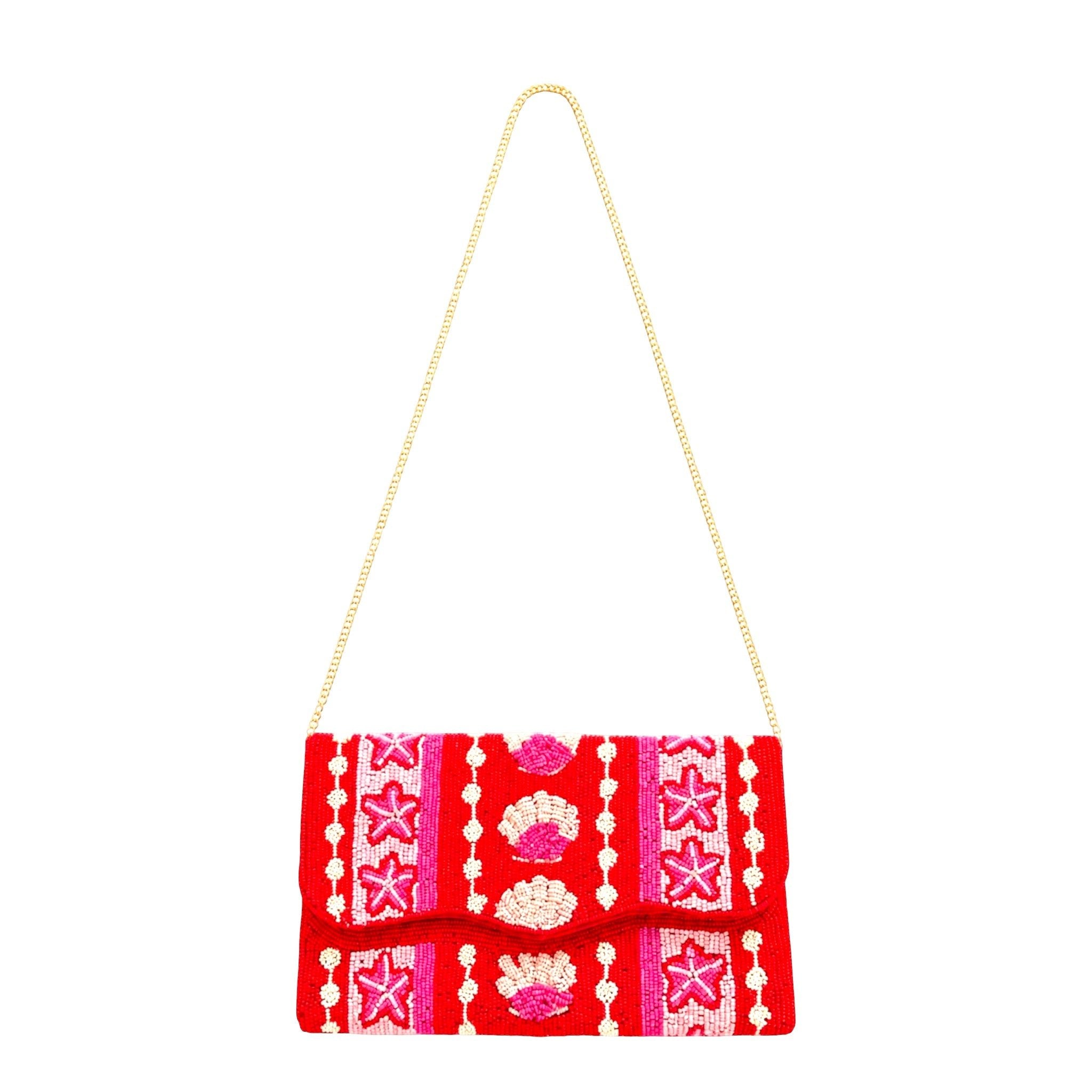 Coral Royale Embroidered Clutch – Image 2 | JOYCO