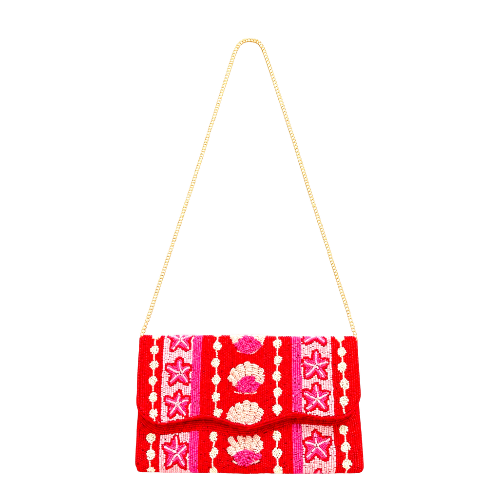 Coral Royale Embroidered Clutch – Image 2 | JOYCO