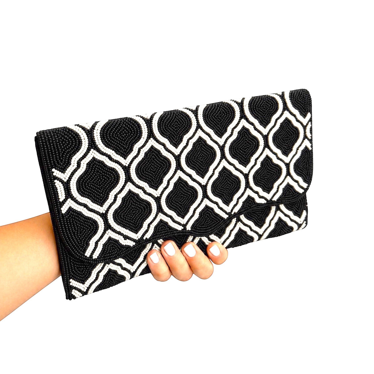 Maison Noir Embroidered Clutch  – Image 4 | JOYCO