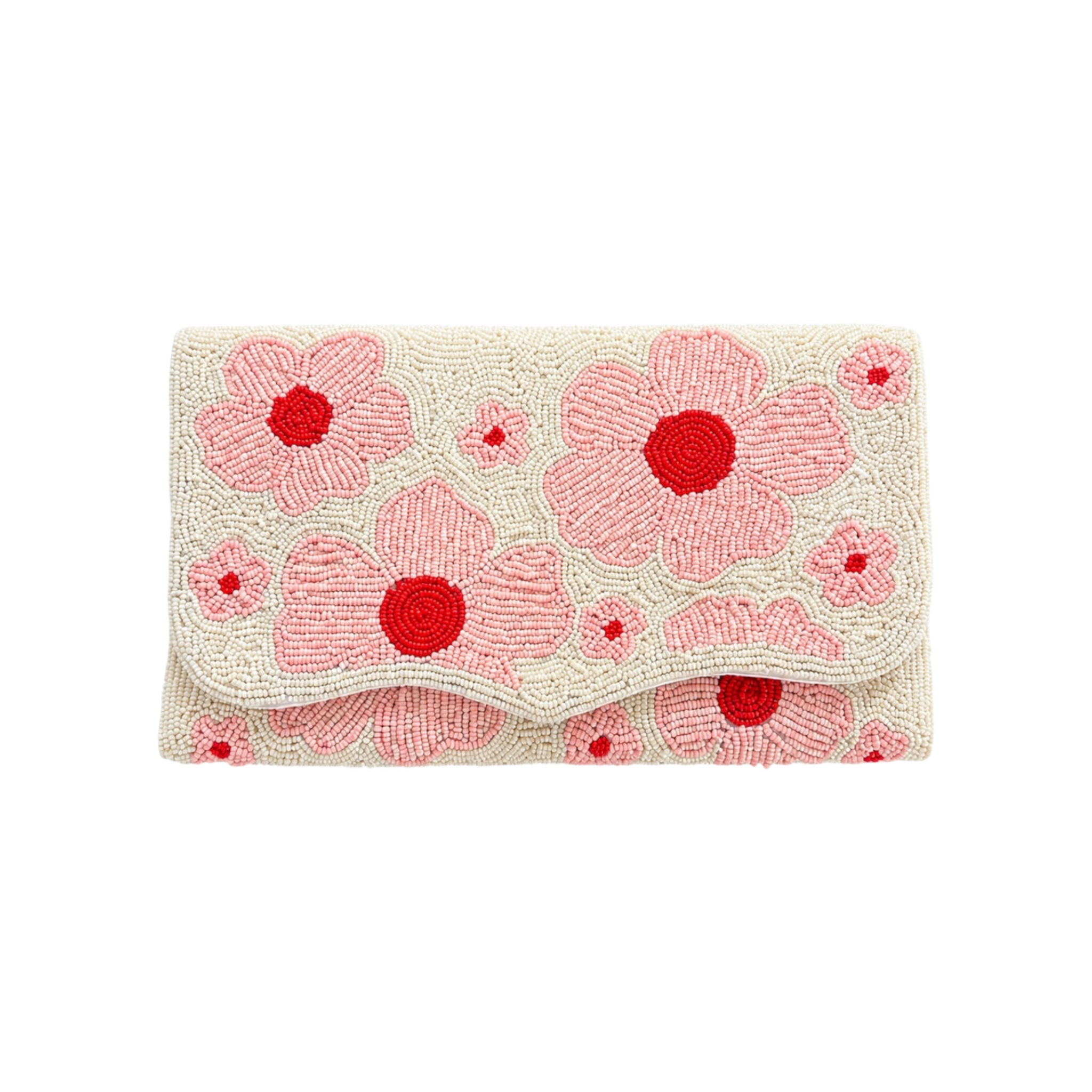 Fileur Embroidered Clutch – Front View | JOYCO