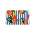 Peach Riviera Embroidered Clutch – Front View | JOYCO