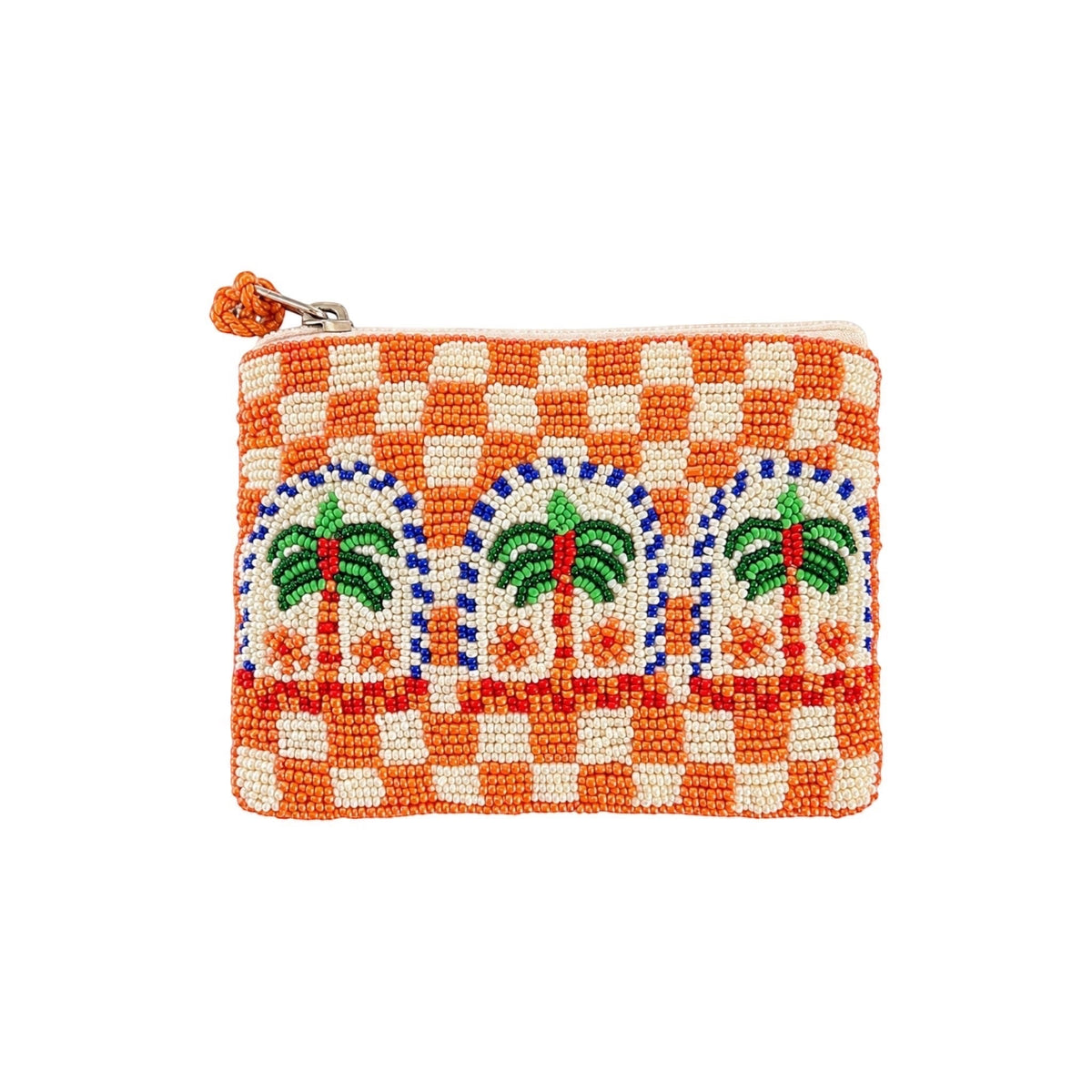 Palm Mirage Embroidered Pouch – Image 2 | JOYCO