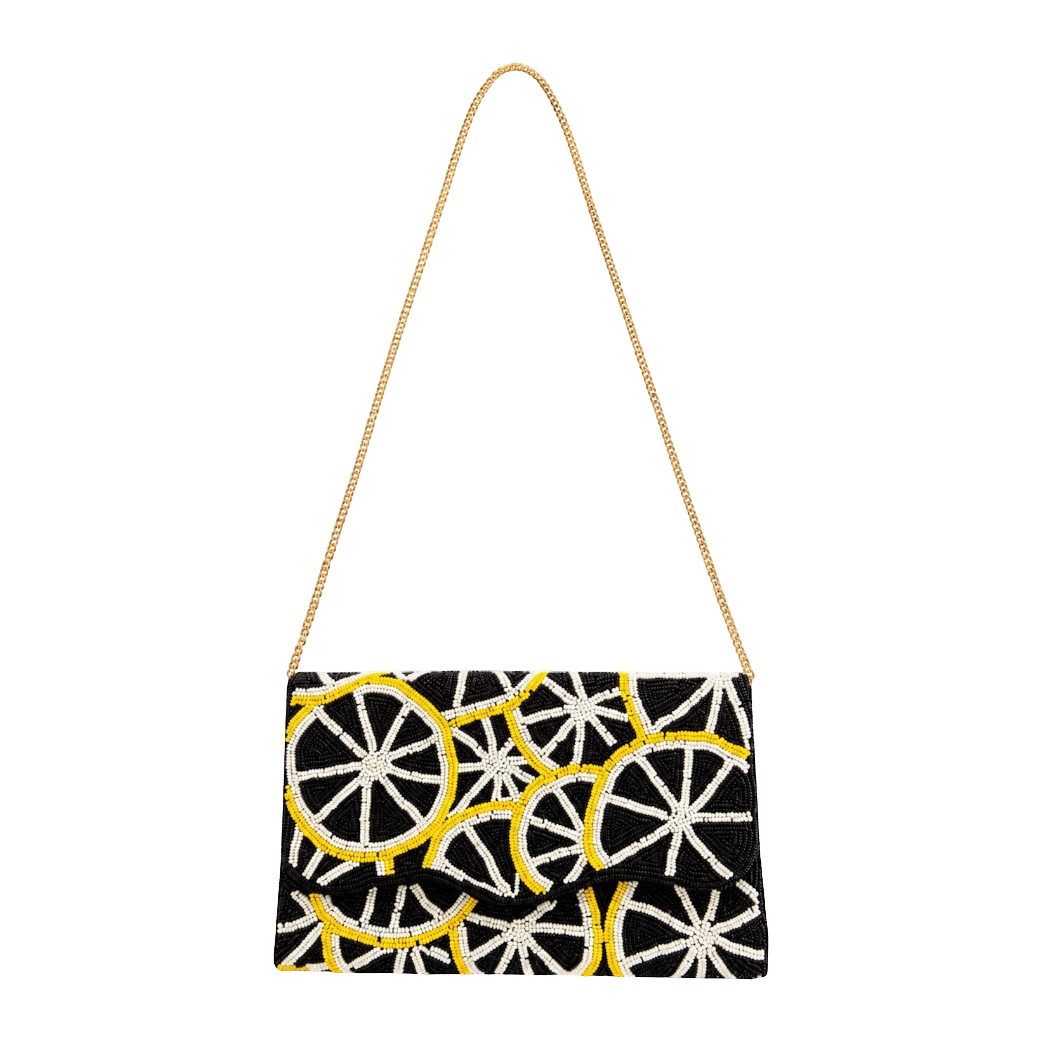 Lemon Dolce Embroidered Clutch – Image 2 | JOYCO