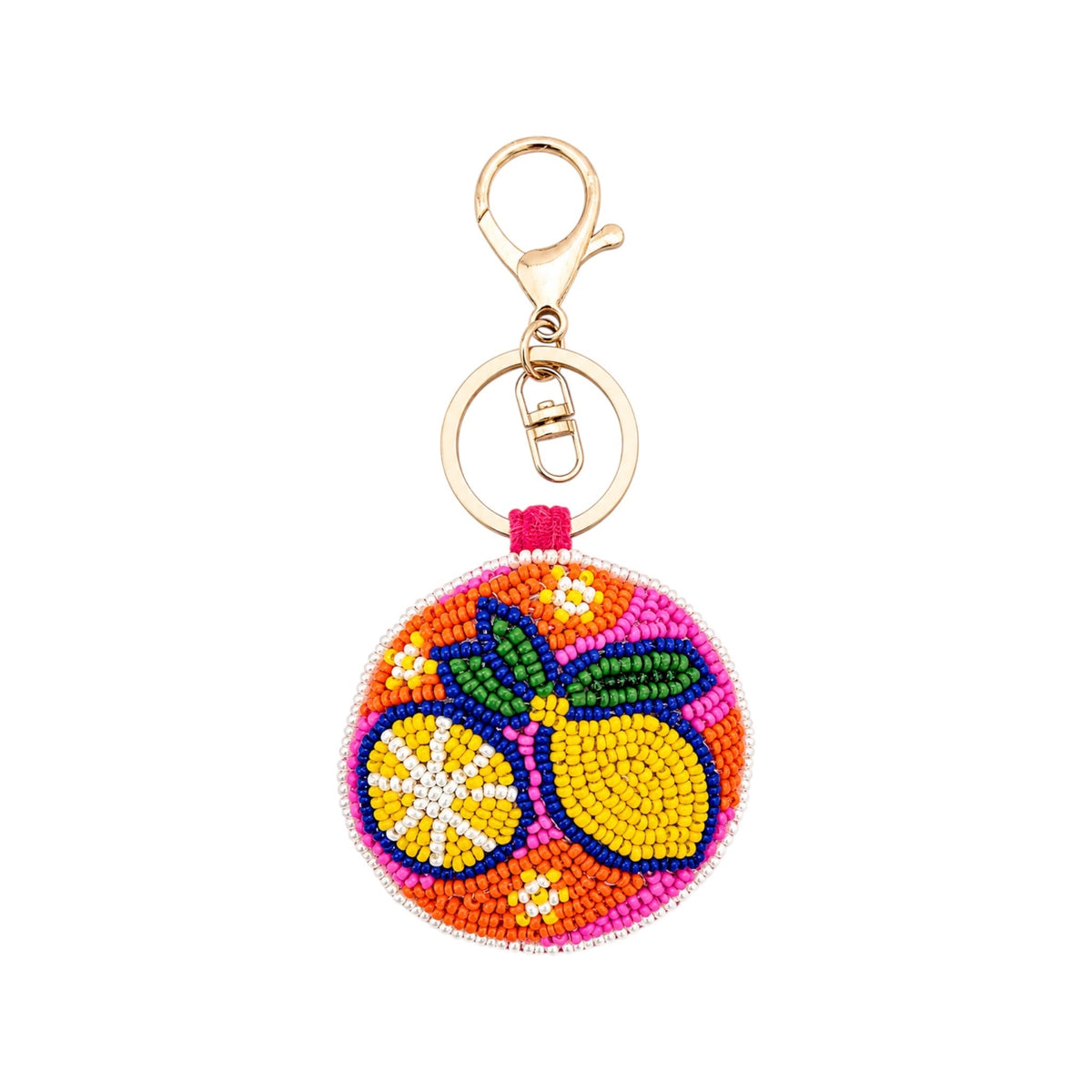 Capri Lemon Embroidered Keychain – Image 1 | JOYCO