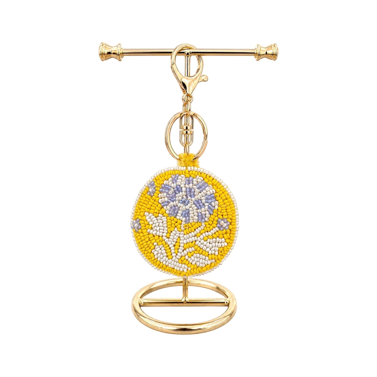 Soleil Bloom Embroidered Keychain – Image 2 | JOYCO