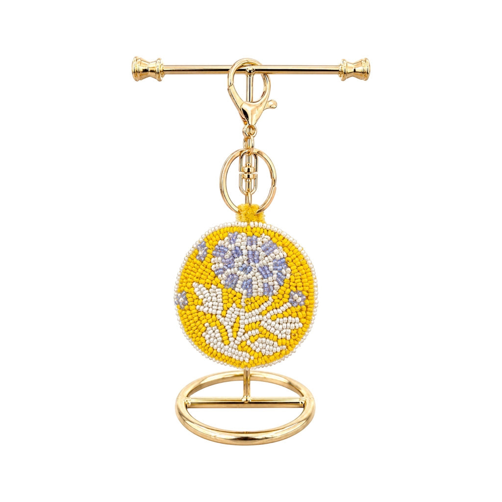 Soleil Bloom Embroidered Keychain – Image 2 | JOYCO