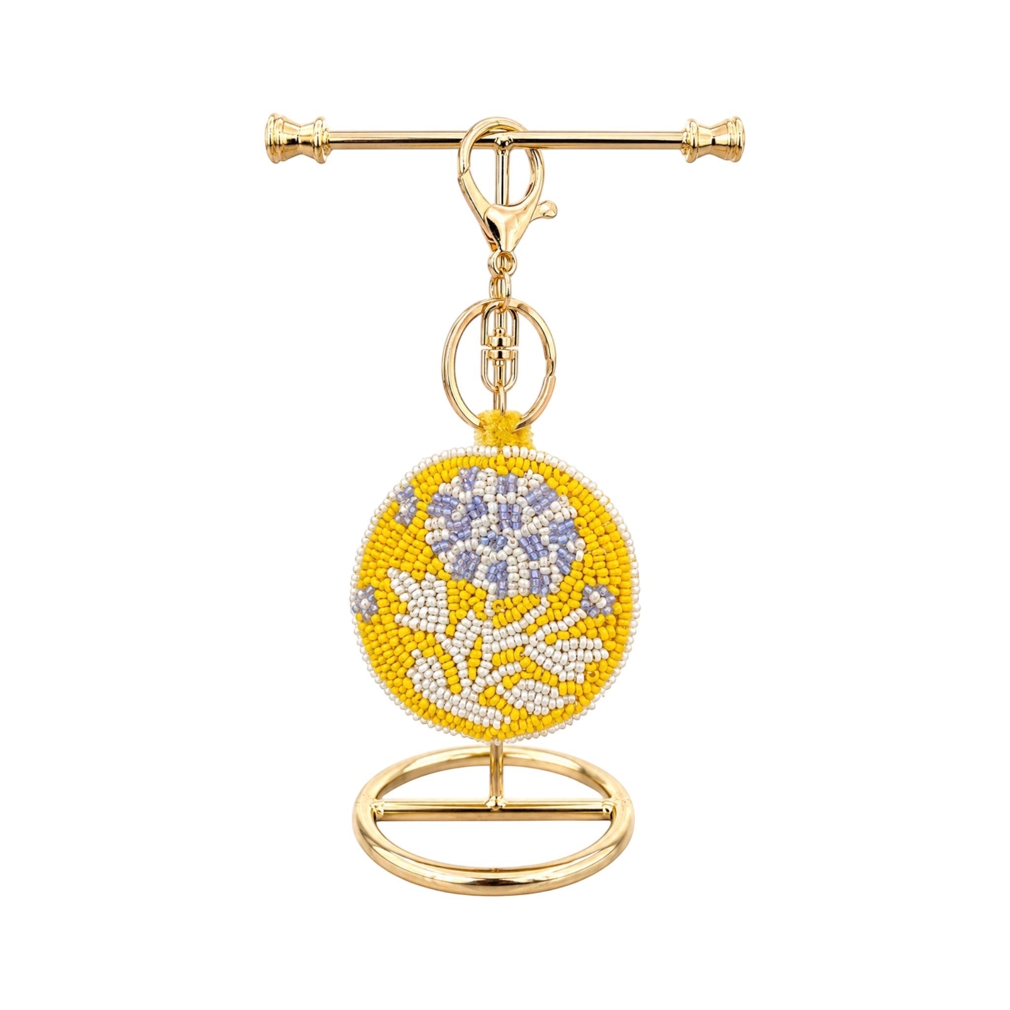 Soleil Bloom Embroidered Keychain – Image 2 | JOYCO