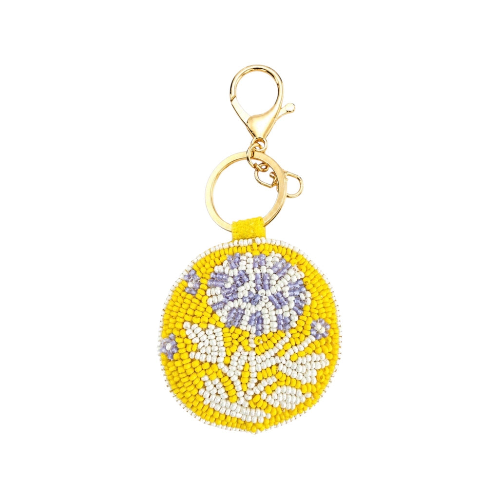 Soleil Bloom Embroidered Keychain – Image 1 | JOYCO